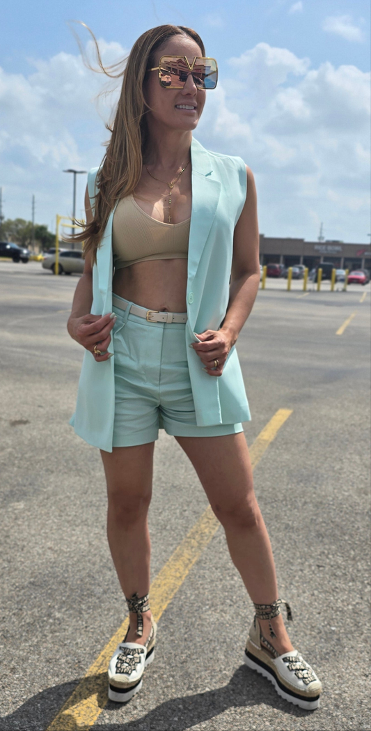 Blazer verde menta
