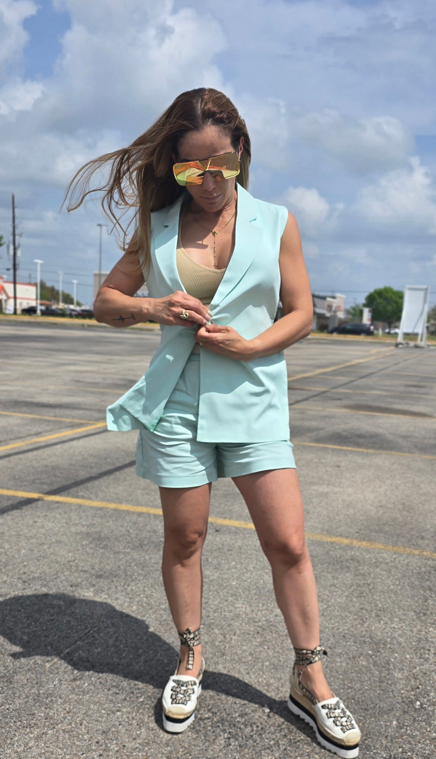 Blazer verde menta